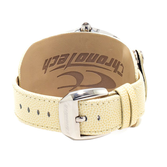 Chronotech Beige Leather Watch $157.00 Chronotech Luzworld