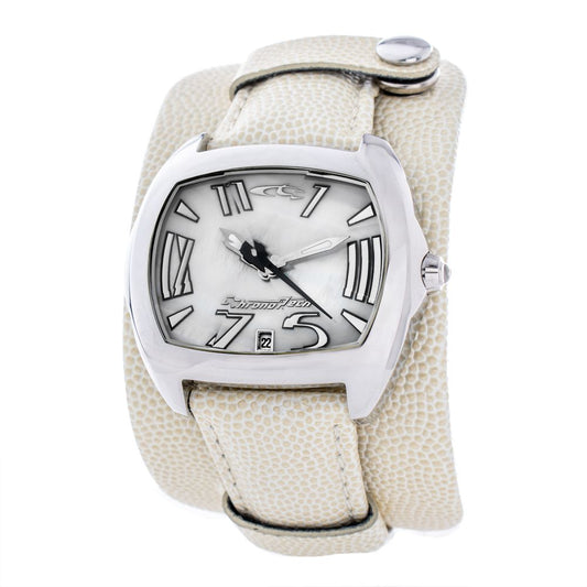 Chronotech Beige Leather Watch $149.00 Chronotech Luzworld