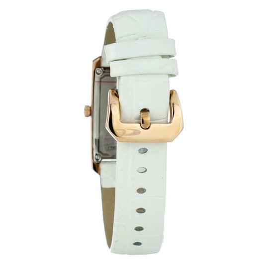 Chronotech White Leather Watch $166.00 Chronotech Luzworld