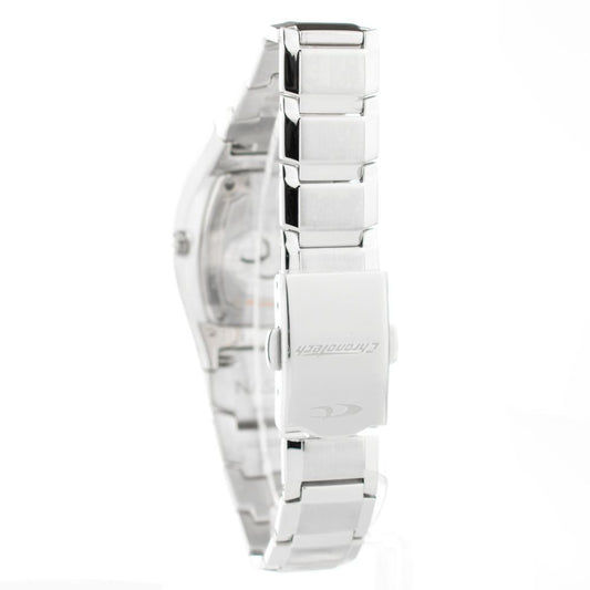Chronotech Silver Stainless Steel Watch $210.00 Chronotech Luzworld