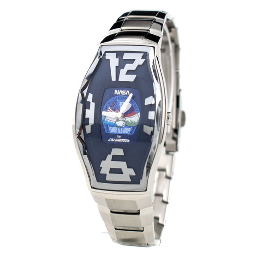 Chronotech Silver Stainless Steel Watch $210.00 Chronotech Luzworld