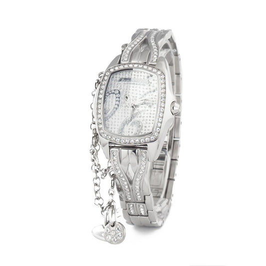 Chronotech Silver Stainless Steel Watch $441.00 Chronotech Luzworld