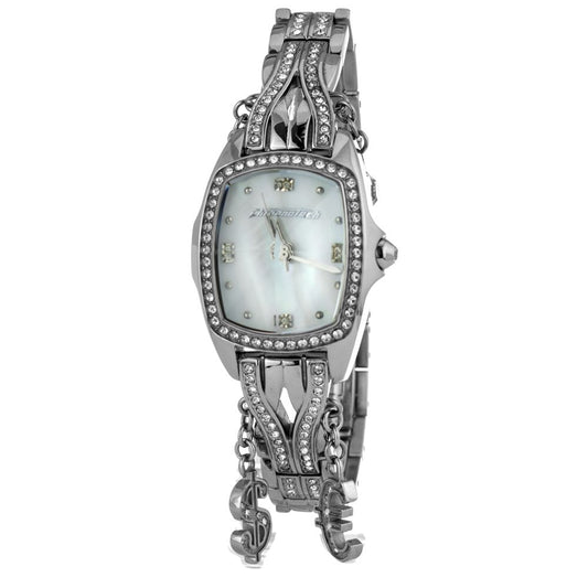 Chronotech Silver Stainless Steel Watch $220.00 Chronotech Luzworld