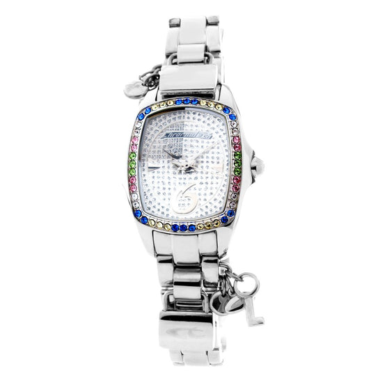 Chronotech Silver Stainless Steel Watch $420.00 Chronotech Luzworld
