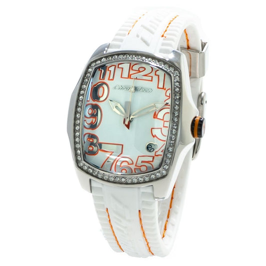 Chronotech White Rubber Watch $172.00 Chronotech Luzworld