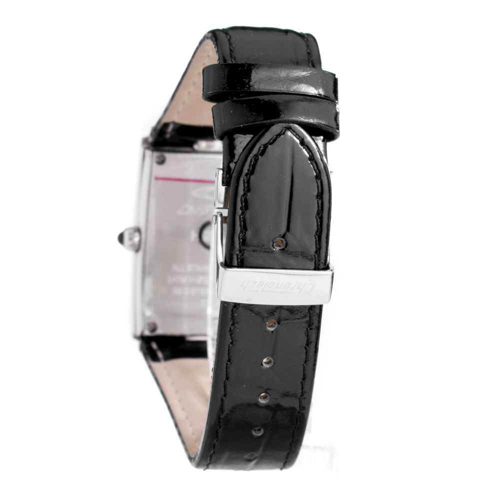 Chronotech Black Leather Watch $165.00 Chronotech Luzworld