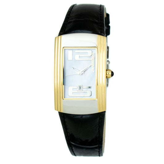 Chronotech Black Leather Watch $165.00 Chronotech Luzworld