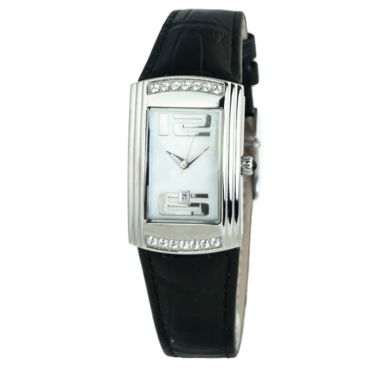 Chronotech Black Leather Watch $433.00 Chronotech Luzworld