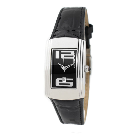 Chronotech Black Leather Watch $165.00 Chronotech Luzworld
