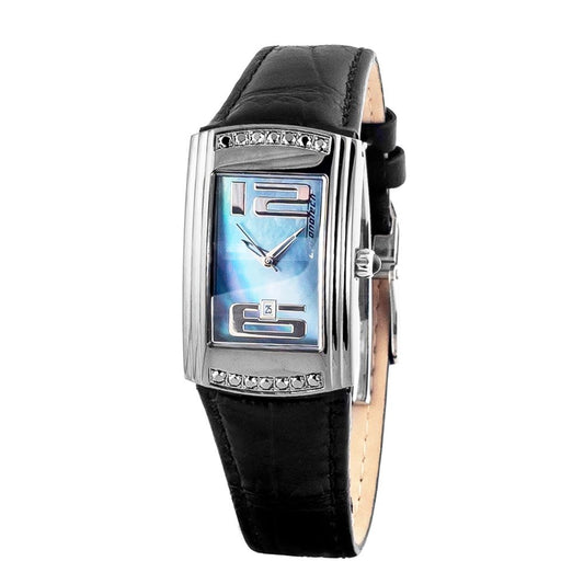 Chronotech Black Leather Watch $453.00 Chronotech Luzworld
