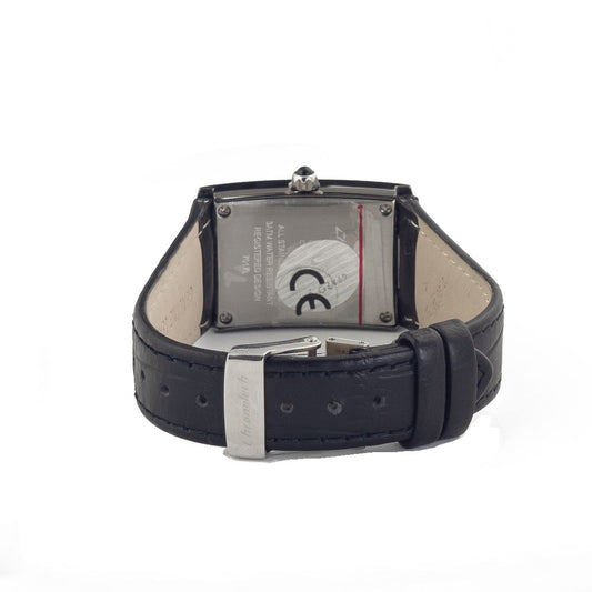 Chronotech Black Leather Watch $453.00 Chronotech Luzworld
