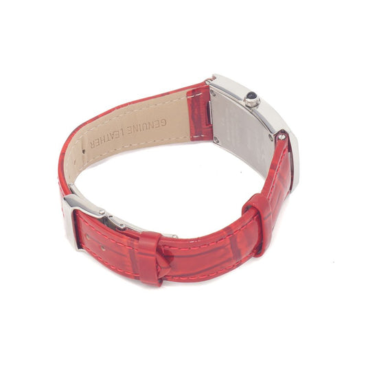 Chronotech Red Leather Watch $165.00 Chronotech Luzworld