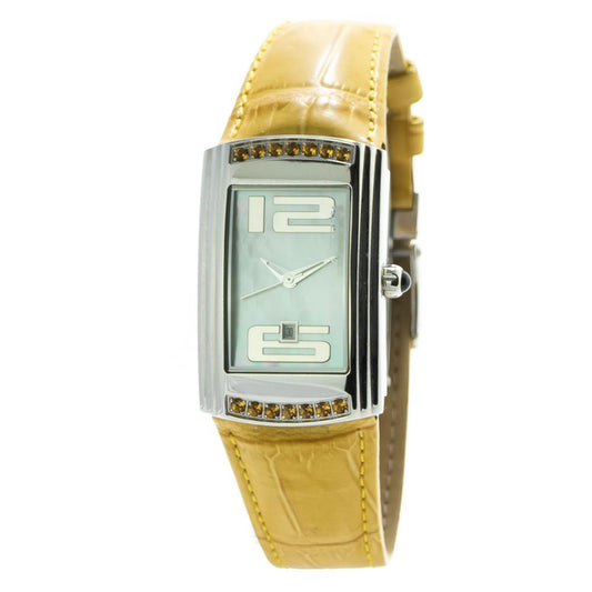 Chronotech Yellow Leather Watch $188.00 Chronotech Luzworld