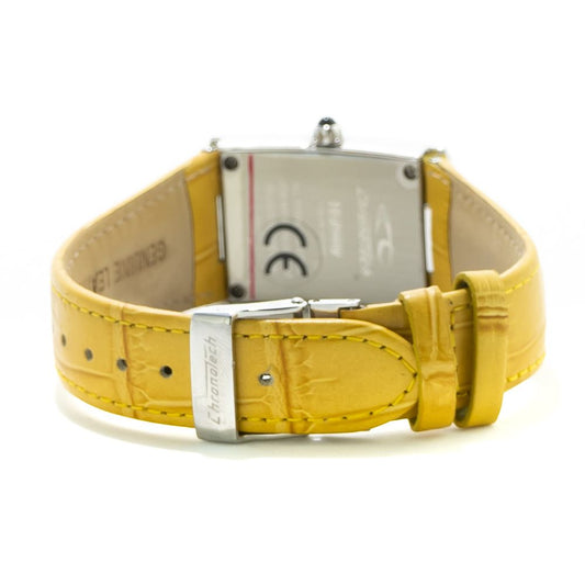Chronotech Yellow Leather Watch $188.00 Chronotech Luzworld