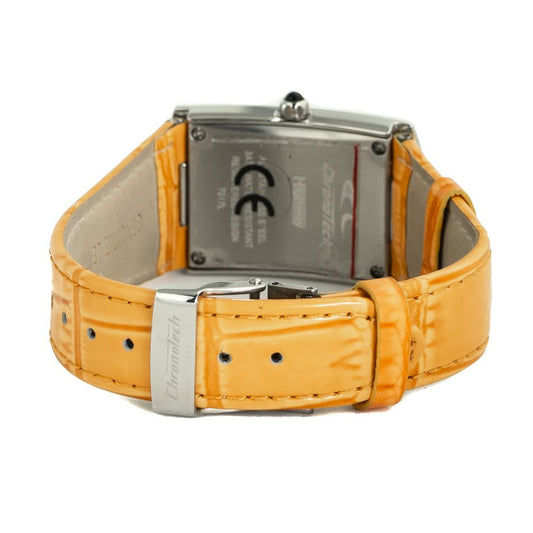 Chronotech Orange Leather Watch $165.00 Chronotech Luzworld