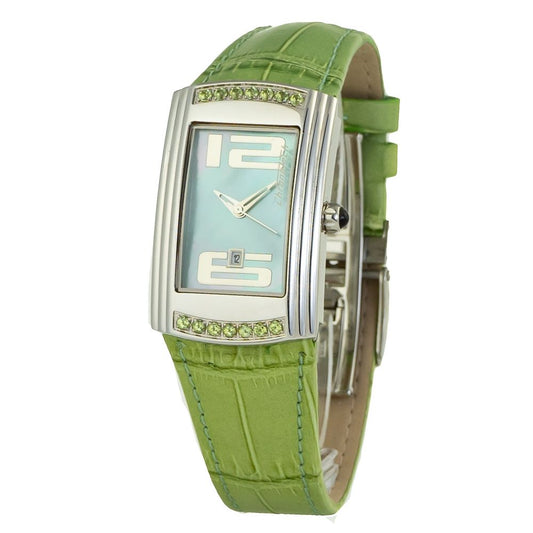 Chronotech Green Leather Watch $433.00 Chronotech Luzworld