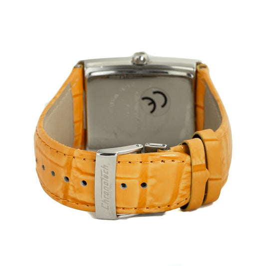 Chronotech Orange Leather Watch $165.00 Chronotech Luzworld