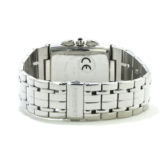 Chronotech Silver Stainless Steel Watch $453.00 Chronotech Luzworld