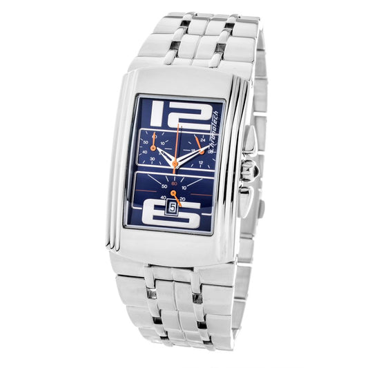 Chronotech Silver Stainless Steel Watch $460.00 Chronotech Luzworld