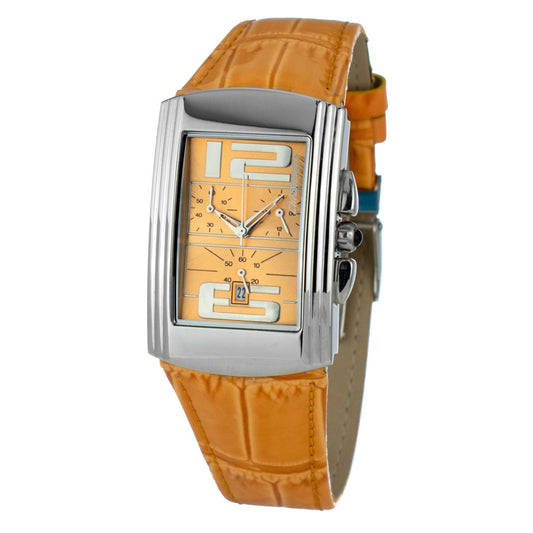 Chronotech Orange Leather Watch $416.00 Chronotech Luzworld