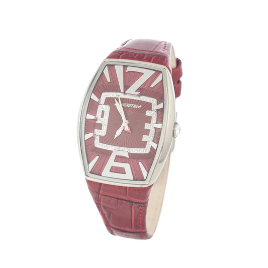 Chronotech Red Leather Watch $210.00 Chronotech Luzworld