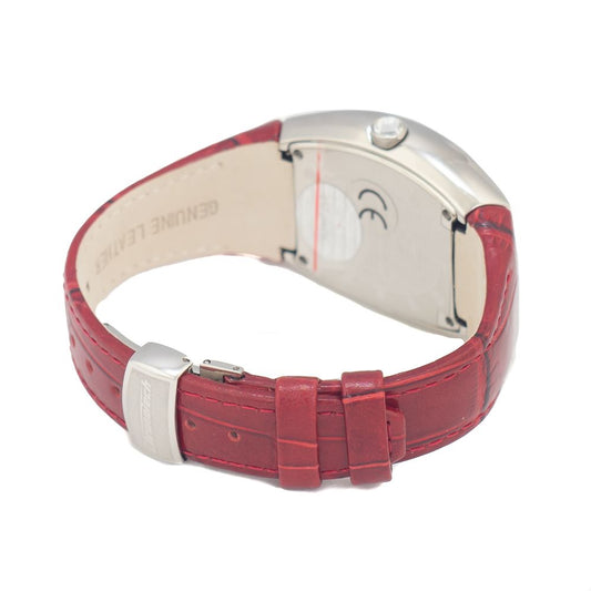 Chronotech Red Leather Watch $210.00 Chronotech Luzworld