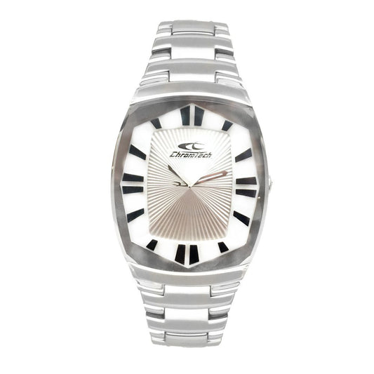 Chronotech Silver Stainless Steel Watch $203.00 Chronotech Luzworld