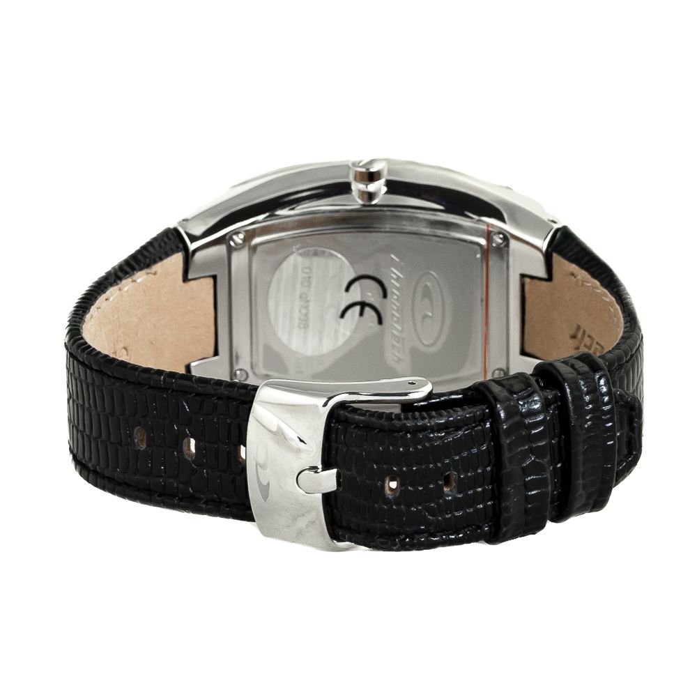 Chronotech Black Leather Watch $187.00 Chronotech Luzworld