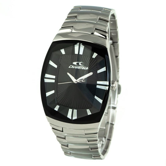 Chronotech Silver Stainless Steel Watch $220.00 Chronotech Luzworld