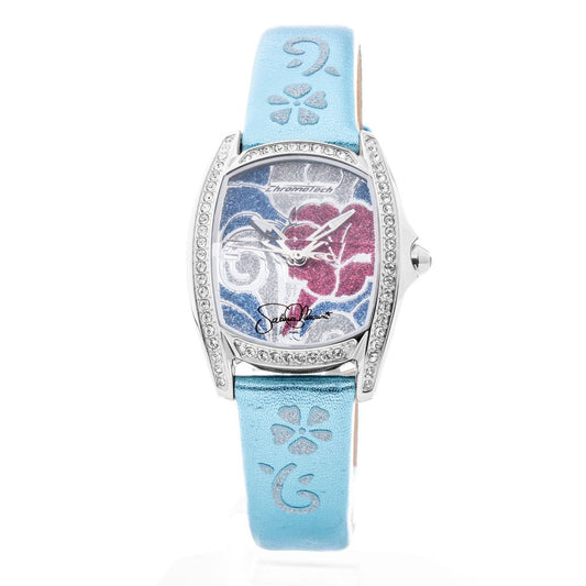 Chronotech Blue Leather Watch $172.00 Chronotech Luzworld