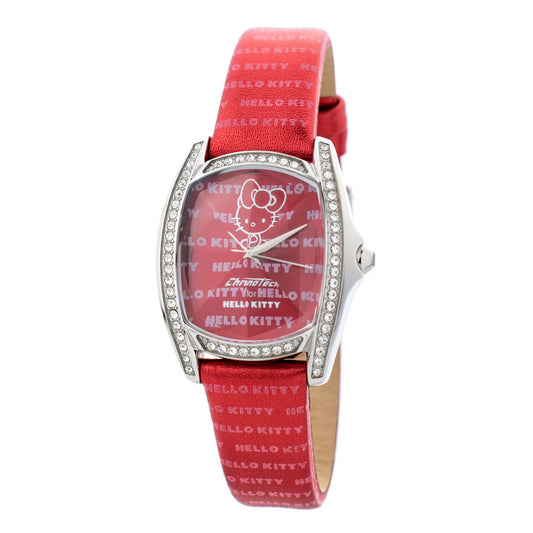 Chronotech Red Leather Watch $172.00 Chronotech Luzworld
