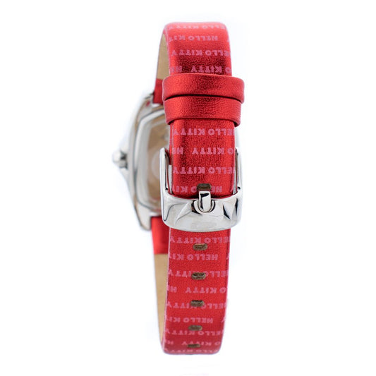 Chronotech Red Leather Watch $172.00 Chronotech Luzworld