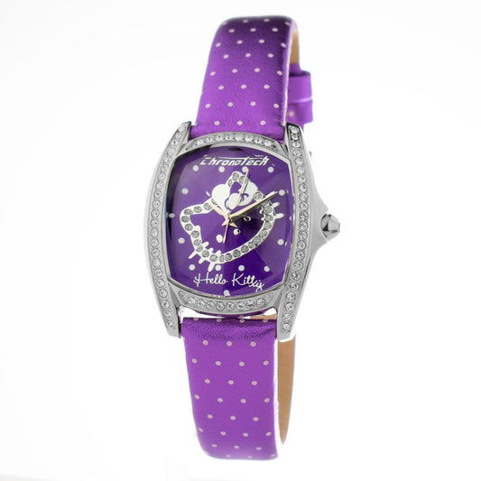 Chronotech Purple Leather Watch $172.00 Chronotech Luzworld