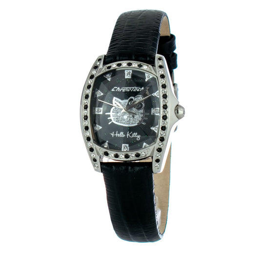 Chronotech Black Leather Watch $154.00 Chronotech Luzworld