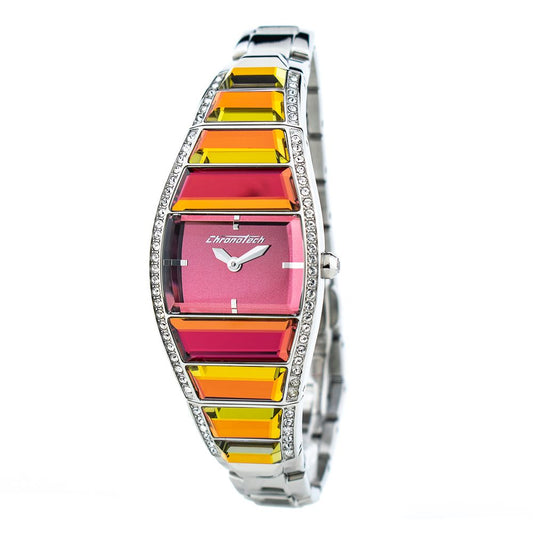 Chronotech Silver Stainless Steel Watch $217.00 Chronotech Luzworld