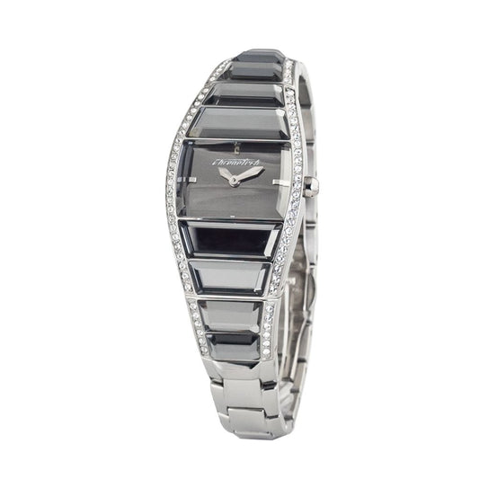 Chronotech Silver Stainless Steel Watch $225.00 Chronotech Luzworld