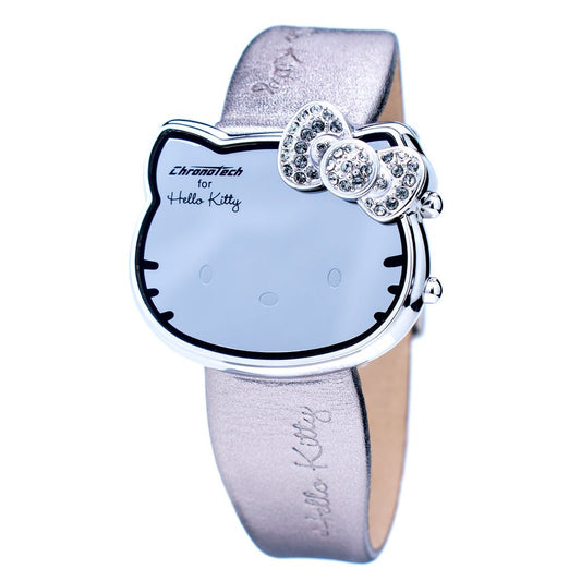 Chronotech Silver Leather Watch $152.00 Chronotech Luzworld