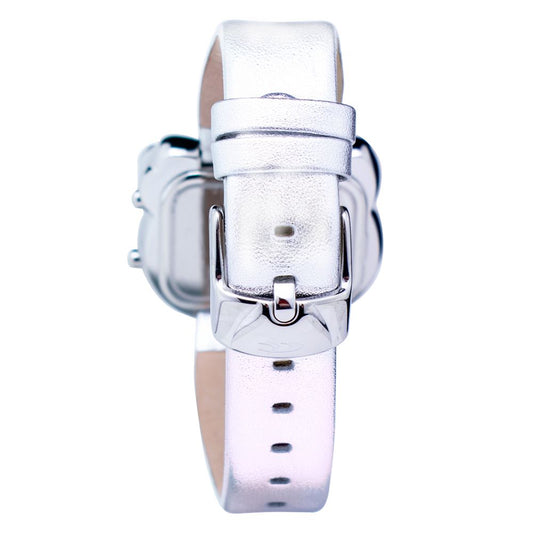 Chronotech Silver Leather Watch $152.00 Chronotech Luzworld