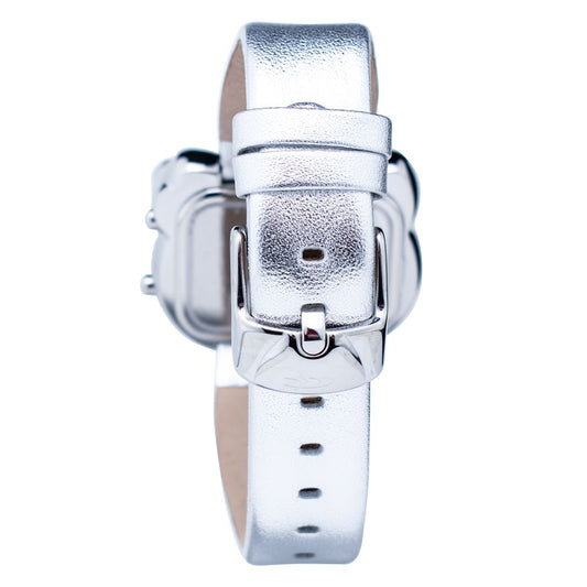 Chronotech Silver Leather Watch $149.00 Chronotech Luzworld