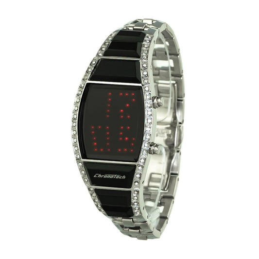 Chronotech Silver Stainless Steel Watch $225.00 Chronotech Luzworld