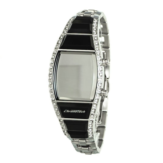 Chronotech Silver Stainless Steel Watch $225.00 Chronotech Luzworld