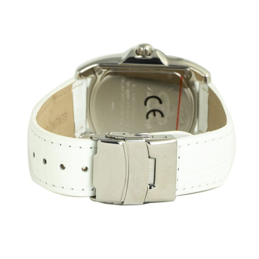 Chronotech White Leather Watch $165.00 Chronotech Luzworld
