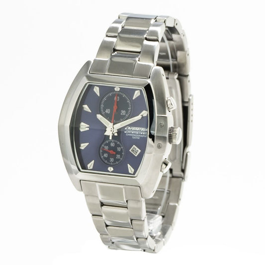 Chronotech Silver Stainless Steel Watch $192.00 Chronotech Luzworld