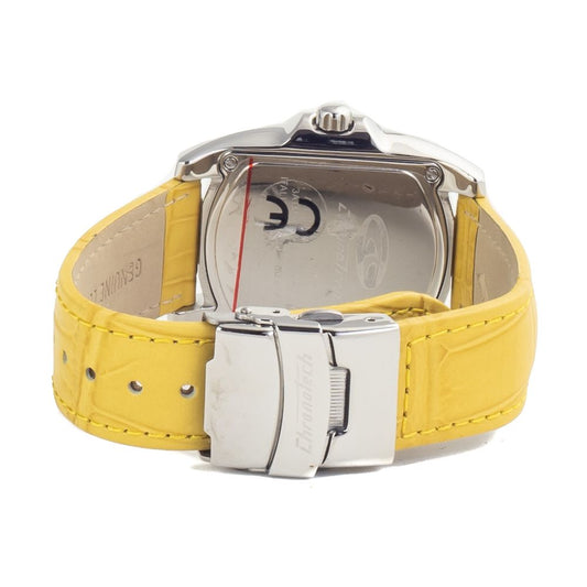 Chronotech Yellow Leather Watch $149.00 Chronotech Luzworld