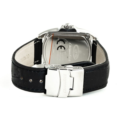 Chronotech Black Leather Watch $149.00 Chronotech Luzworld