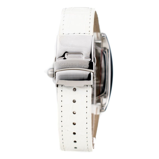 Chronotech White Leather Watch $149.00 Chronotech Luzworld