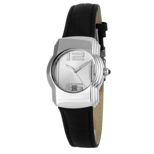 Chronotech Black Leather Watch $165.00 Chronotech Luzworld