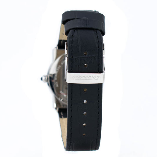 Chronotech Black Leather Watch $138.00 Chronotech Luzworld