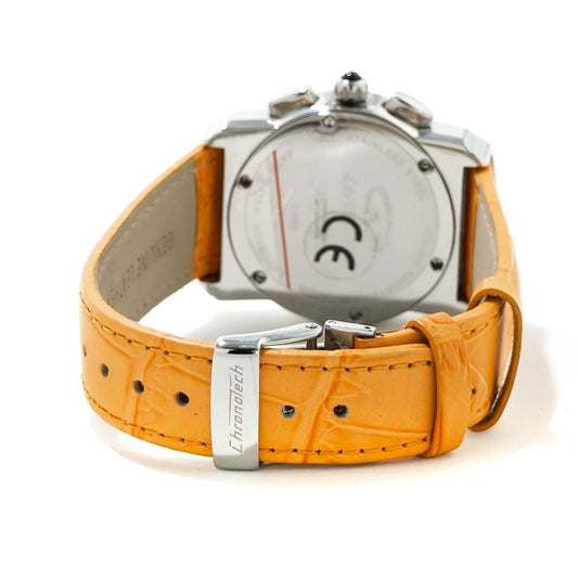 Chronotech Orange Leather Watch $181.00 Chronotech Luzworld