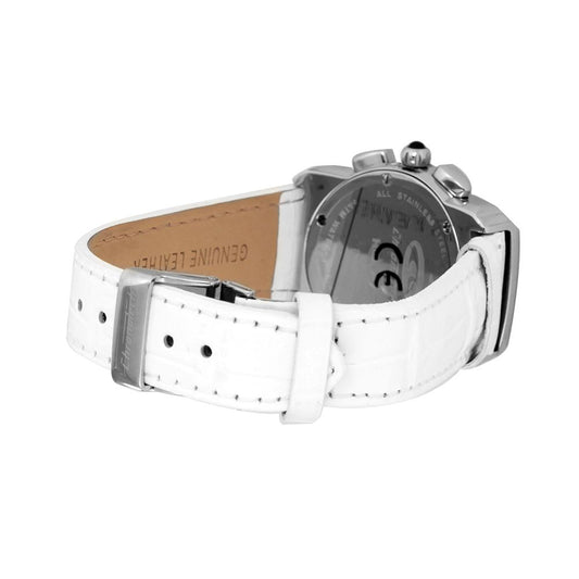 Chronotech White Leather Watch $201.00 Chronotech Luzworld